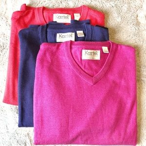 NWOT G-Mac by Kartel men’s golf v-neck sweaters